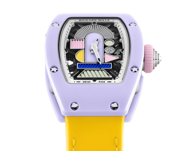 Richard Mille RM 07-01 : très jolie collection en céramiques de couleurs en hommage au groupe Memphis Richard Mille RM 07-01 : très jolie collection en céramiques de couleurs en hommage au groupe Memphis