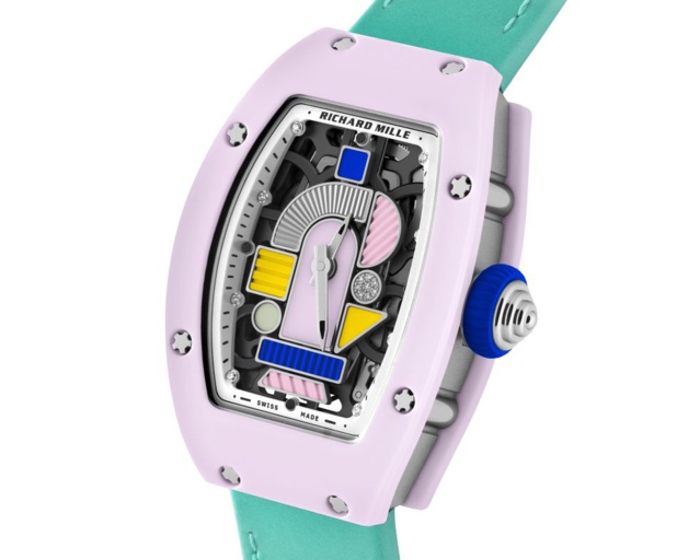 Richard Mille RM 07-01 : très jolie collection en céramiques de couleurs en hommage au groupe Memphis Richard Mille RM 07-01 : très jolie collection en céramiques de couleurs en hommage au groupe Memphis