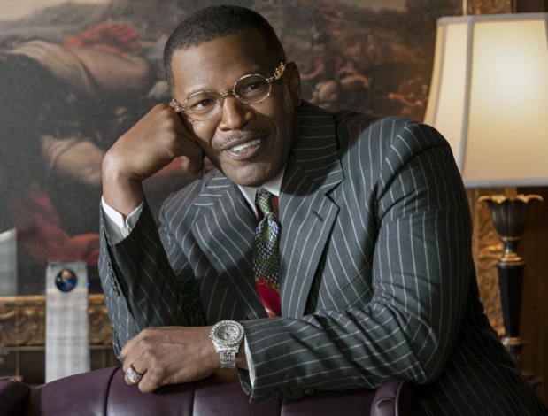 Death Business : Jamie Foxx porte une Rolex Yacht-Master 2 en or jaune