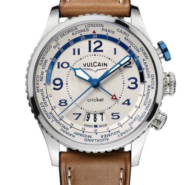Vulcain Aviator Cricket : le Cricket voyageur Vulcain Aviator Cricket : le Cricket voyageur