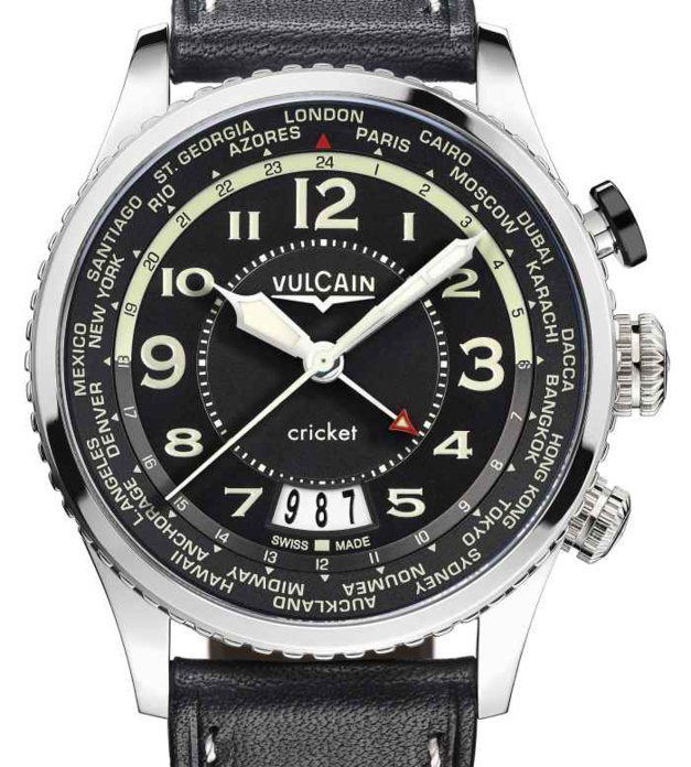 Vulcain Aviator Cricket : le Cricket voyageur Vulcain Aviator Cricket : le Cricket voyageur