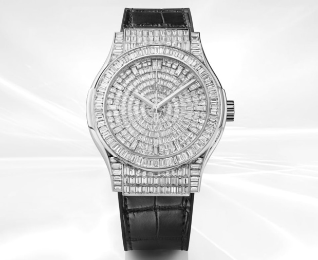 Hublot Classic Fusion Haute Joaillerie 2023 : 431 diamants taille baguette pour plus de 14 carats Hublot Classic Fusion Haute Joaillerie 2023 : 431 diamants taille baguette pour plus de 14 carats