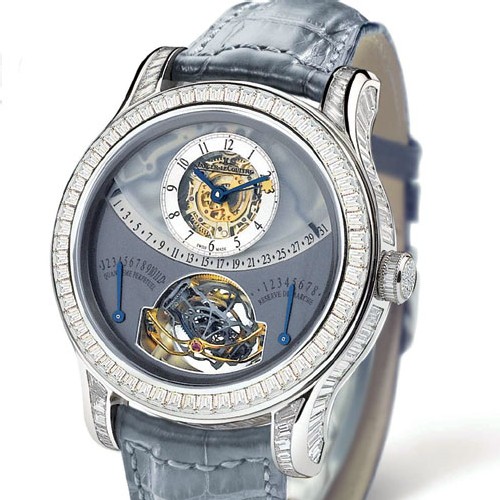 Deux Jaeger-LeCoultre gyrotourbillons sertis exceptionnels vendus par la maison Dubail à Paris Deux Jaeger-LeCoultre gyrotourbillons sertis exceptionnels vendus par la maison Dubail à Paris