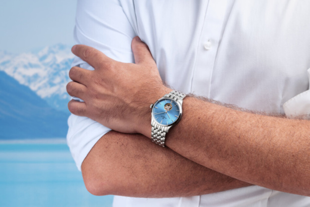 Perrelet : du bleu glacier pour sa collection de montre de ville Weekend