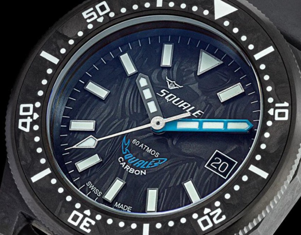 Squale : une nouvelle édition de sa fameuse plongeuse T-183 en carbone forgé Squale : une nouvelle édition de sa fameuse plongeuse T-183 en carbone forgé