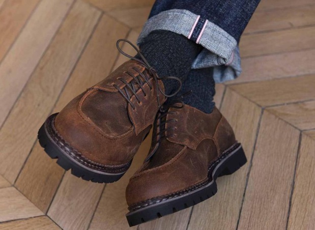 Jacques & Déméter : un beau derby golf en cuir Rough out idéal pour l'hiver Jacques & Déméter : un beau derby golf en cuir Rough out idéal pour l'hiver