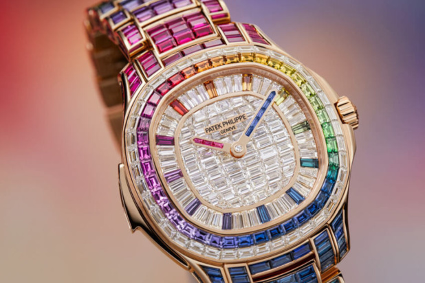 Patek Philippe : une Aquanaut répétition minutes Luce "Rainbow" Haute Joaillerie Patek Philippe : une Aquanaut répétition minutes Luce "Rainbow" Haute Joaillerie