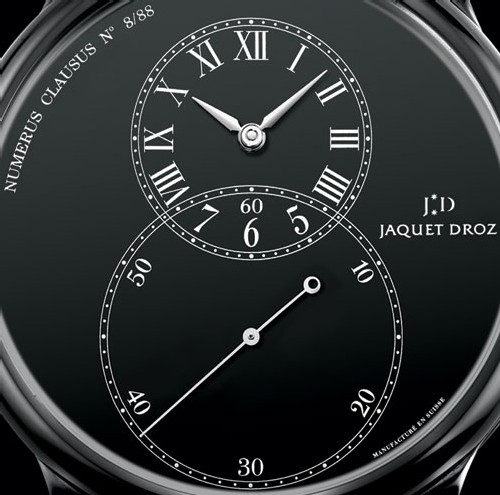 Jaquet Droz : Grande Seconde Céramique, Émail Noir Absolu