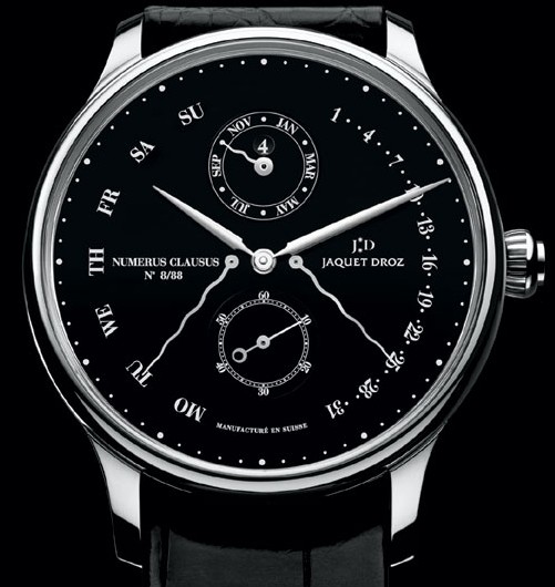 Ligne noir absolu de Jaquet Droz : six modèles au cadran émail grand feu noir édités à 88 exemplaires chacun Ligne noir absolu de Jaquet Droz : six modèles au cadran émail grand feu noir édités à 88 exemplaires chacun