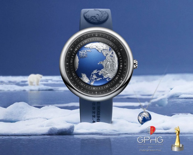 CIGA Design Blue Planet : le temps planisphère CIGA Design Blue Planet : le temps planisphère