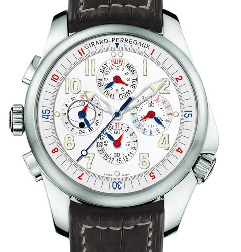 Girard Perregaux, chronographe et quantième perpétuel en or gris pour ANF Girard Perregaux, chronographe et quantième perpétuel en or gris pour ANF