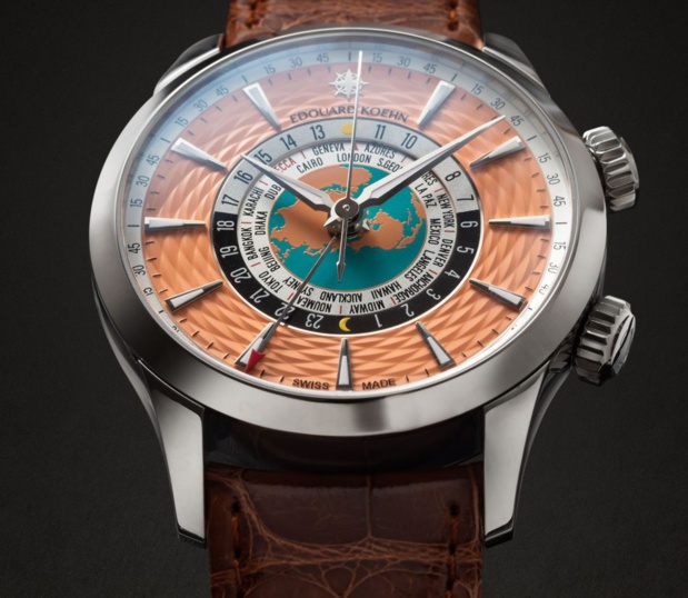 Edouard Koehn World Heritage : un splendide cadran saumon guilloché en édition limitée Mecca Edouard Koehn World Heritage : un splendide cadran saumon guilloché en édition limitée Mecca