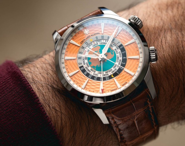 Edouard Koehn World Heritage : un splendide cadran saumon guilloché en édition limitée Mecca Edouard Koehn World Heritage : un splendide cadran saumon guilloché en édition limitée Mecca