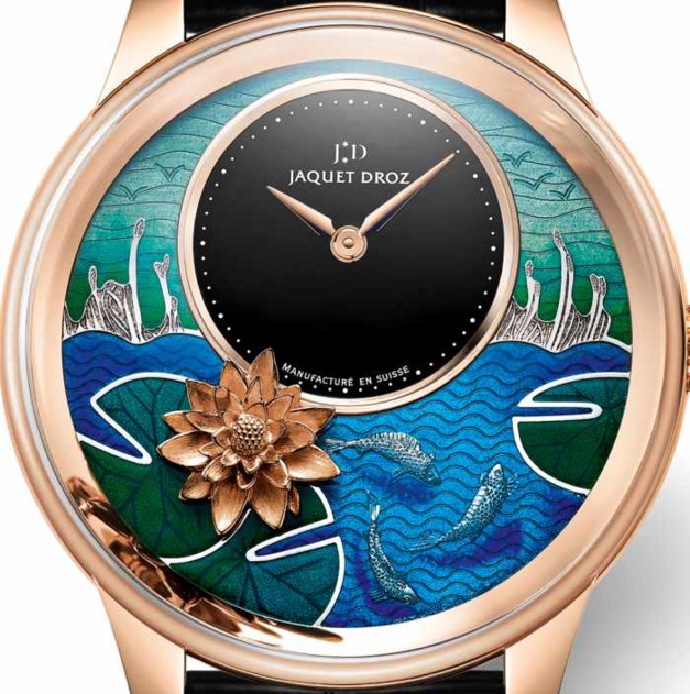 Jaquet Droz Petite Heure Minute Relief Carpes Koï Jaquet Droz Petite Heure Minute Relief Carpes Koï