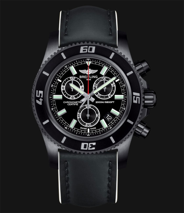 Breitling SuperOcean chronograph M2000 Blacksteel Breitling SuperOcean chronograph M2000 Blacksteel