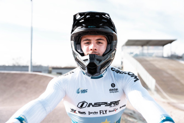 Le jeune champion de BMX Mathis Jacquet, ambassadeur LIP