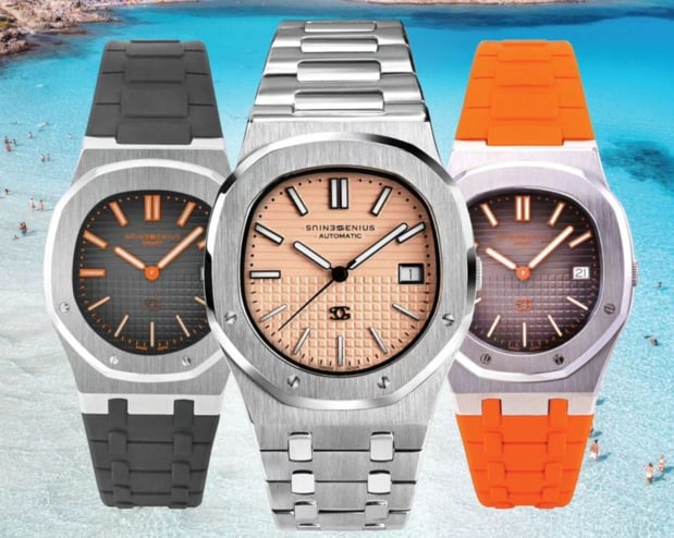 Genius "Hommage" à Gérald Genta : montre sport-chic 50/50 Genius "Hommage" à Gérald Genta : montre sport-chic 50/50