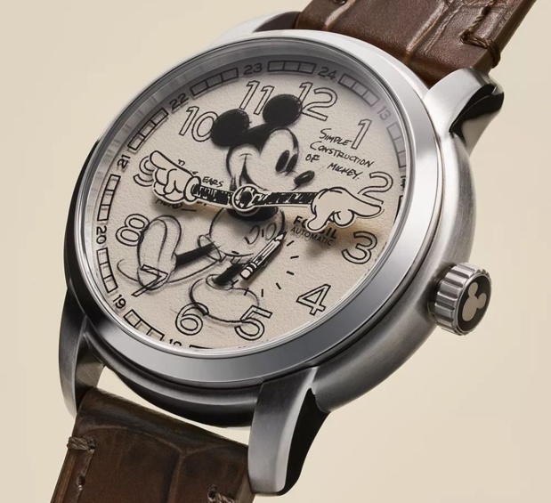 Fossil Sketch Disney Mickey Mouse : croquis d'heure