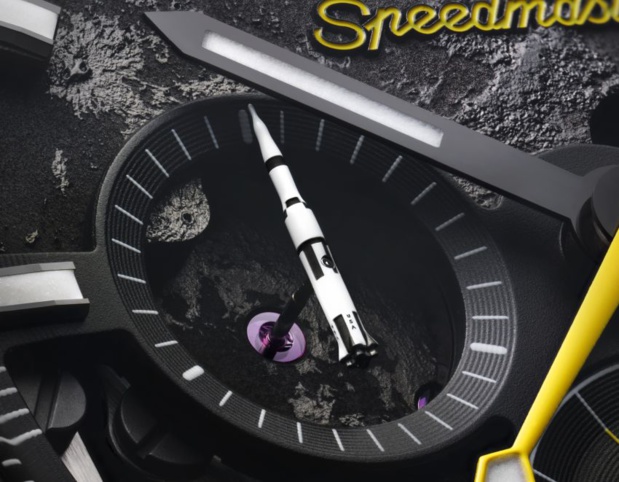 Omega Dark Side of the Moon : une étonnante aiguille en forme de fusée en 3D ! Omega Dark Side of the Moon : une étonnante aiguille en forme de fusée en 3D !