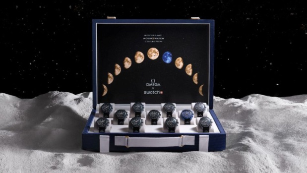 Onze valises MoonSwatch vendues par Sotheby's pour 534.670 CHF qui seront reversés à Orbis Onze valises MoonSwatch vendues par Sotheby's pour 534.670 CHF qui seront reversés à Orbis