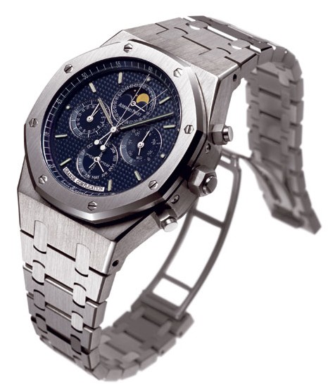 Grande complication Royal Oak en or gris, mouvement à remontage automatique (calibre 2885) avec entre autre une répétition à minutes Grande complication Royal Oak en or gris, mouvement à remontage automatique (calibre 2885) avec entre autre une répétition à minutes