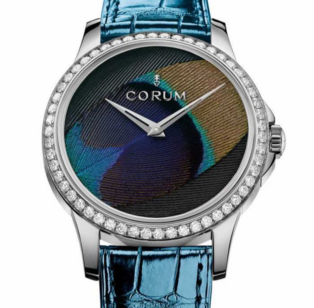 Corum Feather Watch : paon et geai bleu