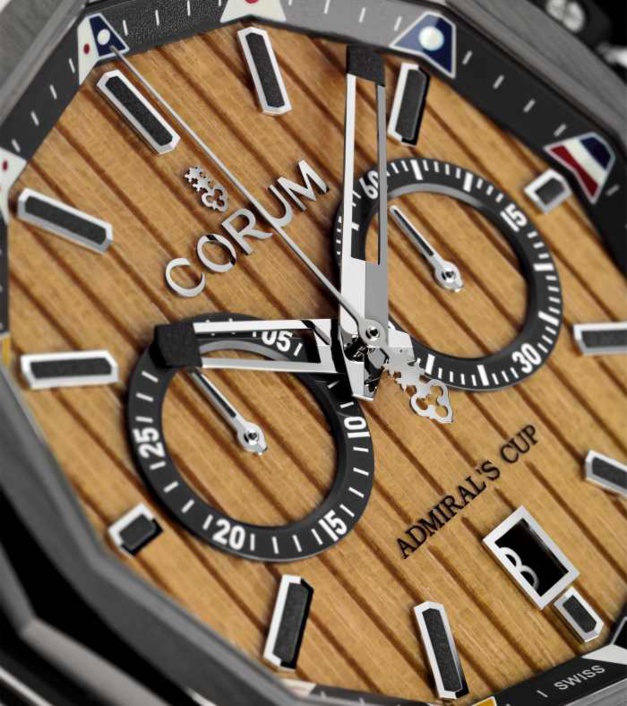 Corum Admiral's Cup AC-One 45 Bois : du teck pour cadran Corum Admiral's Cup AC-One 45 Bois : du teck pour cadran