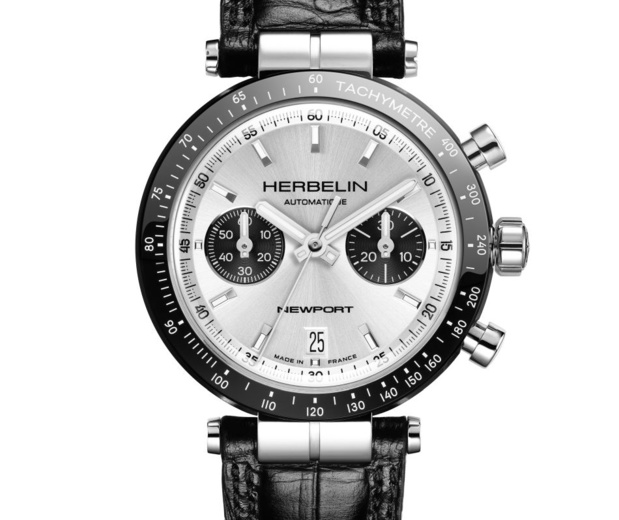 Herbelin Newport Héritage Chronographe Bi-Compax : un panda dans les montagnes jurasiennes...