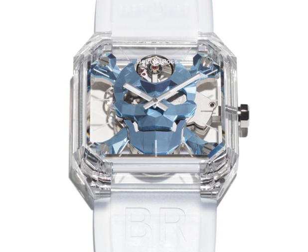Bell & Ross BR 01 Cyber Skull Sapphire Ice Blue Bell & Ross BR 01 Cyber Skull Sapphire Ice Blue