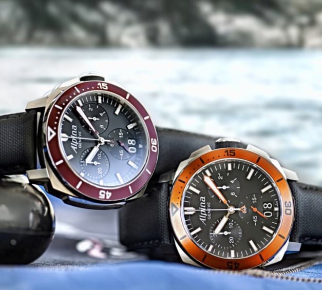 Alpina Seastrong Diver 300 Chronographe Big Date Alpina Seastrong Diver 300 Chronographe Big Date