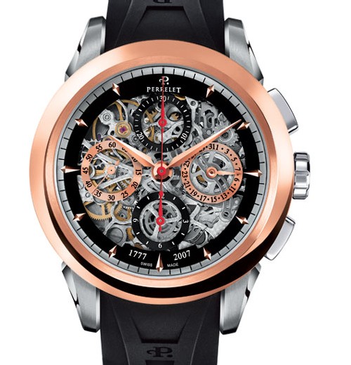 Perrelet célèbre 230 ans d’histoire avec un chronographe squelette édité à 77 exemplaires Perrelet célèbre 230 ans d’histoire avec un chronographe squelette édité à 77 exemplaires