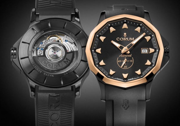 Corum : deux Admiral 42 dotées de boitiers en céramique noire ou blanche Corum : deux Admiral 42 dotées de boitiers en céramique noire ou blanche