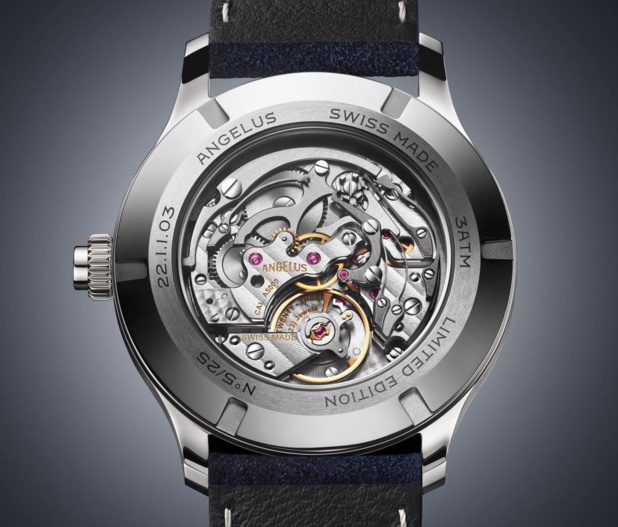 Angelus Instrument de Vitesse 60 Secondes : maximum, une "minute chrono" pour ce monopoussoir d'exception Angelus Instrument de Vitesse 60 Secondes : maximum, une "minute chrono" pour ce monopoussoir d'exception
