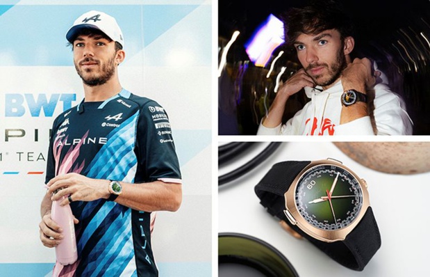 Pierre Gasly, en backstage depuis Melbourne. Il porte le modèle Streamliner Flyback Chronograph Automatic Boutique Edition. Pierre Gasly, en backstage depuis Melbourne. Il porte le modèle Streamliner Flyback Chronograph Automatic Boutique Edition.