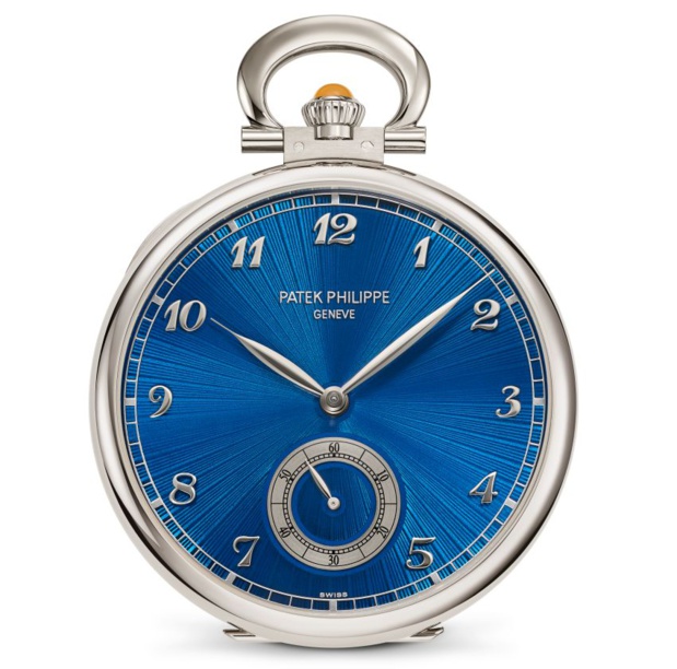 Patek Philippe "Portrait d'aigrette blanche" : montre de poche pièce unique en marqueterie de bois