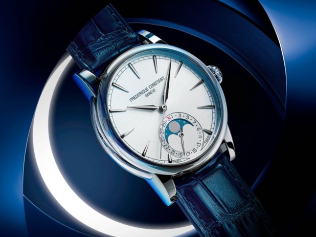 Frédérique Constant Classic Moonphase Date Manufacture : 40 mm, un diamètre bienvenu !