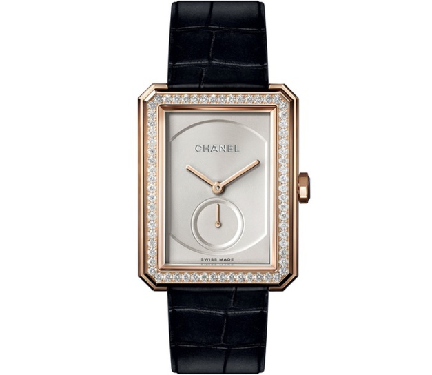 Chanel Boy.Friend or beige et diamants