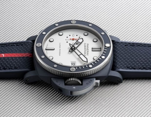 Panerai Submersible QuarantaQuattro Luna Rossa Ti-Ceramitech : pour poignets marins Panerai Submersible QuarantaQuattro Luna Rossa Ti-Ceramitech : pour poignets marins