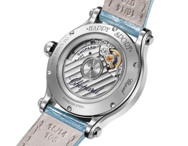 Chopard Happy Sport : édition limitée à 250 exemplaires pour ce modèle mécanique en Lucent Steel Chopard Happy Sport : édition limitée à 250 exemplaires pour ce modèle mécanique en Lucent Steel