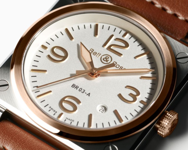 Bell & Ross BR 03 White & Gold