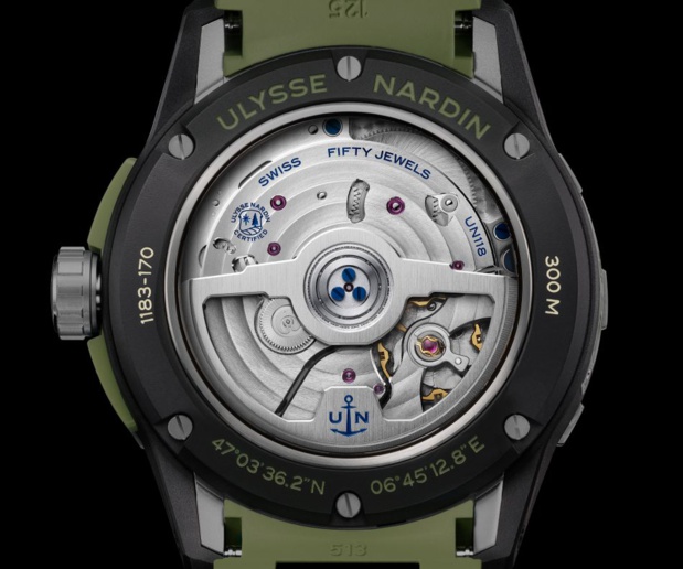Ulysse Nardin : Diver Net, une plongeuse à l'esprit très martial