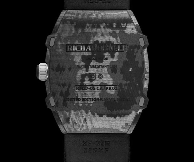 Richard Mille RM 27-05 Tourbillon Volant Rafael Nadal : une résistance extraordnaire à 14.000 G Richard Mille RM 27-05 Tourbillon Volant Rafael Nadal : une résistance extraordnaire à 14.000 G