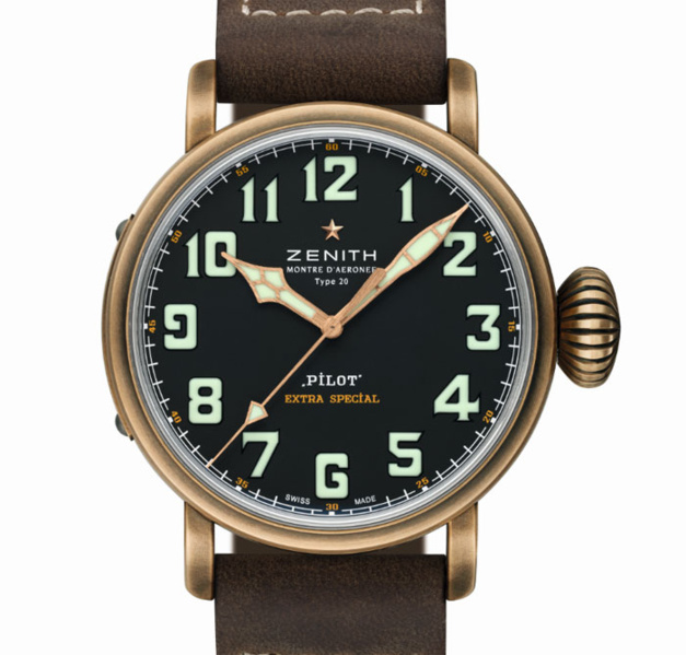Zenith Pilot Type 20 Extra-Special : tout le charme du bronze