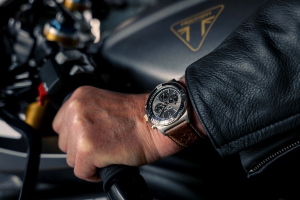 Breitling x Triumph : une somptueuse Chronomat en titane et or rouge pour cette 3ème collab' Breitling x Triumph : une somptueuse Chronomat en titane et or rouge pour cette 3ème collab'
