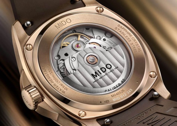 Mido Multifort TV Big Date : une version chic avec boitier en PVD or rose