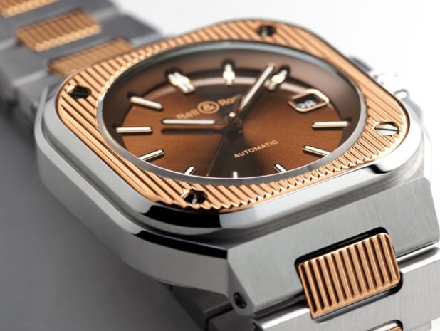 Bell & Ross BR 05 Artline : à l'heure du godron, de l'or et de l'acier Bell & Ross BR 05 Artline : à l'heure du godron, de l'or et de l'acier