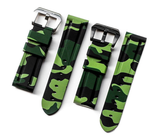 Horus Strap : des bracelets caoutchouc camo pour Panerai Horus Strap : des bracelets caoutchouc camo pour Panerai