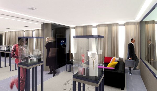 Futur show-room Piaget, rue du Rhône à Genève Futur show-room Piaget, rue du Rhône à Genève