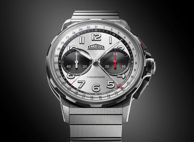 Angelus Chronodate Titanium Magnetic Silver Edition : gris de gris ton sur ton Angelus Chronodate Titanium Magnetic Silver Edition : gris de gris ton sur ton