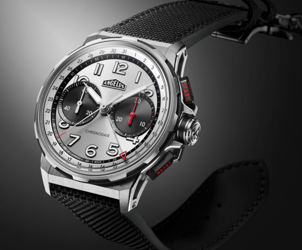 Angelus Chronodate Titanium Magnetic Silver Edition : gris de gris ton sur ton Angelus Chronodate Titanium Magnetic Silver Edition : gris de gris ton sur ton